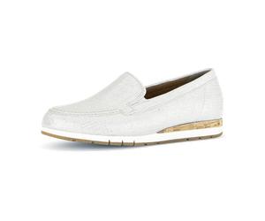 Gabor Slipper Schuhe hellgrau metallic 82.414.80 für Damen, gold, Größe 36 EU / 3,5 UK
