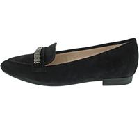 Gabor Damen Slipper, Frauen Slip On,Businessschuhe,Slip-ons,Mokassins,Halbschuhe,Schlupfschuhe,schluepfschuhe,schwarz(Altsilber),40.5 EU / 7 UK