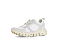 Sneaker GABOR "Sneaker low Materialmix Leder/Lederimitat", Damen, Gr. 40,5, weiß, Schuhe Sneaker (78663654-40,5) weiß