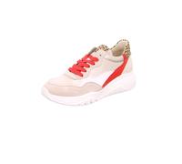 Gabor Damen Low-Top Sneaker, Frauen Halbschuhe,schnürschuhe,schnürer,straßenschuhe,Strassenschuhe,Sportschuhe,beige-Flame-Kombi,41 EU / 7.5 UK