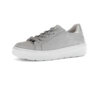 Gabor Damen Low-Top Sneaker, Frauen Halbschuhe,Best Fitting,Freizeitschuhe,Turnschuhe,Laufschuhe,schnürschuhe,lightgrey/Silber,38 EU / 5 UK