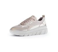 Sneaker GABOR "Sneaker low Materialmix Leder/Lederimitat", Damen, Gr. 40,5, rosa, Schuhe Sneaker (17372615-40,5) rosa