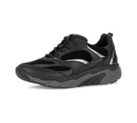 Sneaker GABOR "Sneaker low Materialmix Leder", Damen, Gr. 40,5, schwarz, Schuhe Sneaker (62250230-40,5) schwarz