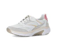 Gabor Damen Low-Top Sneaker, Frauen Halbschuhe,schnürschuhe,schnürer,straßenschuhe,Strassenschuhe,Sportschuhe,Weiss/White/pink,38 EU / 5 UK