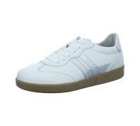 Gabor Damen Low-Top Sneaker, Frauen Halbschuhe,Best Fitting,schnürschuhe,schnürer,straßenschuhe,Strassenschuhe,Weiss/Silber,38 EU / 5 UK