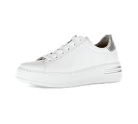 Gabor Comfort Florenz Sneakers weiß silber metallic 66.395.51 für Damen, weiß, Gr. 40 ½ EU / 7 UK