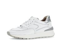 Gabor Schuhe Sneakers weiß silber Ziernaht 63.491.21 für Damen, weiß, Gr. 41 EU / 7,5 UK