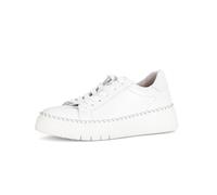 Gabor Damen Low-Top Sneaker, Frauen Halbschuhe,Best Fitting,Strassenschuhe,Sportschuhe,Freizeitschuhe,Turnschuhe,Weiss (Silber),39 EU / 6 UK