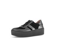 Gabor Sneaker 53.203.17 – Low-Top Damen, Best Fitting mit Strass, alt-silber/schwarz, Gr. 40½