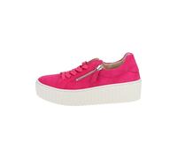Gabor Damen Low-Top Sneaker, Frauen Halbschuhe,Freizeitschuhe,Turnschuhe,Laufschuhe,schnürschuhe,schnürer,pink (Creme),37.5 EU / 4.5 UK