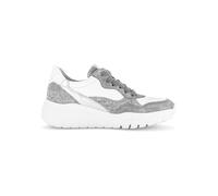 Gabor Damen Low-Top Sneaker, Frauen Halbschuhe,Best Fitting,schnürschuhe,schnürer,keil Sneaker,Wedge Sneaker,Steel/Silber,38.5 EU / 5.5 UK