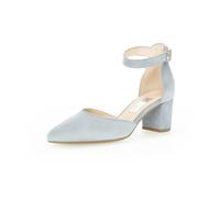 Gabor - Spangenpumps Rauleder schwarz blau - Gr. - 4.5 UK