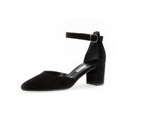 Gabor - Spangenpumps Rauleder schwarz schwarz - Gr. - 5.5 UK