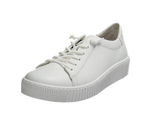 Gabor Sportliche Schnürschuhe für Damen, weiß, Größe 35 ½ EU / 3 UK