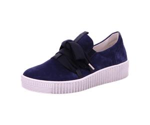 Gabor Sportliche Slipper für Damen, blau, Größe 35 EU / 2,5 UK