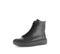 Gabor - sportliche Stiefeletten Glattleder schwarz schwarz, 39 EU | 6 UK