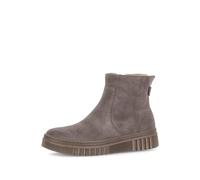 Gabor - sportliche Stiefeletten Materialmix Leder beige grau - Gr. - 5.5 UK