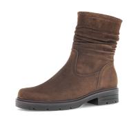Stiefelette GABOR "Gabor Stiefelette Veloursleder", Damen, Gr. 40,5, blau (whisky), Veloursleder, Schuhe (56318004-40,5) whisky