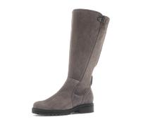 Stiefel GABOR "PISA", Damen, Gr. 38,5, Varioschaft, taupe, Veloursleder, unifarben, Schuhe Stiefel, Blockabsatz, Langschaftstiefel in Weite G (= weit) (69889906-38,5) taupe
