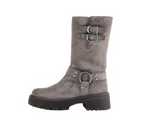 Gabor Damen Biker Boots, Frauen Stiefeletten,Best Fitting,Warmfutter,Winterschuhe,gefüttert,Stiefel,Bootee,Mohair (Altsilber),39 EU / 6 UK