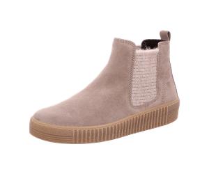 Gabor Stiefelette Chelsea-Boots grau 73.731.12 für Damen, beige, Größe 37 ½ EU / 4,5 UK