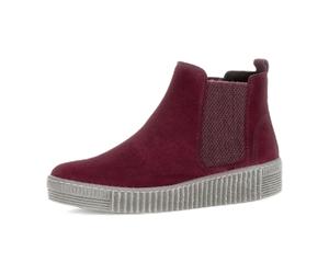 Gabor Stiefelette Chelsea-Boots rot Velour 73.731.15 für Damen, rot, Größe 39 EU / 6 UK