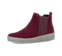 Gabor Stiefelette Chelsea-Boots rot Velour 73.731.15 für Damen, rot, Größe 40 EU / 6,5 UK