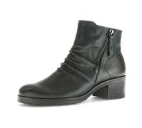 Gabor Stiefelette dunkelgrün Leder gerafft G-Weite 72.811.63 für Damen, grün, Größe 40 EU / 6,5 UK
