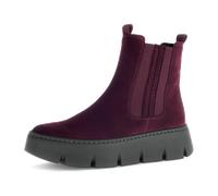 Gabor Stiefelette dunkelrot Velour Chunky Boots 73.743.15 für Damen, rot, Größe 42 ½ EU / 8,5 UK