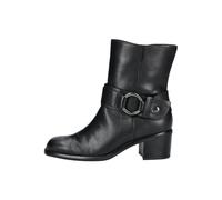 Stiefelette GABOR "Gabor Stiefelette Glattleder", Damen, Gr. 38, schwarz (schwarz, silber), Glattleder, Schuhe Stiefelette (55572104-38) schwarz, silber