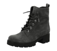 Gabor Stiefelette grau Velour Strass-Senkel 71.711.39 für Damen, grau, Größe 39 EU / 6 UK