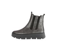 Gabor Chelsea Boots Damen Leder Grau/Schwarz Größe 40