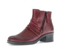 Gabor Stiefelette rot Leder gerafft G-Weite 72.811.68 für Damen, rot, Größe 40 ½ EU / 7 UK