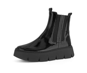 Gabor Stiefelette schwarz Lack Plateau Boots 73.743.97 für Damen, schwarz, Größe 35 ½ EU / 3 UK