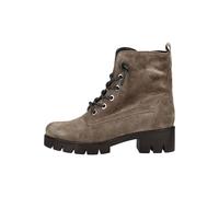 Schnürstiefelette GABOR "Gabor Stiefelette Veloursleder", Damen, Gr. 40, braun, grau, Veloursleder, Schuhe Schnürstiefelette (36410548-40) braun, grau
