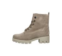 Schnürstiefelette GABOR "Gabor Stiefelette Veloursleder", Damen, Gr. 39, kiesel, Veloursleder, Schuhe Schnürstiefelette (50096003-39) kiesel