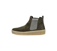 Plateaustiefelette GABOR "Gabor Stiefelette Veloursleder/Textil", Damen, Gr. 40, grün (dunkelgrün), Textil, Veloursleder, Schuhe (20187332-40) dunkelgrün