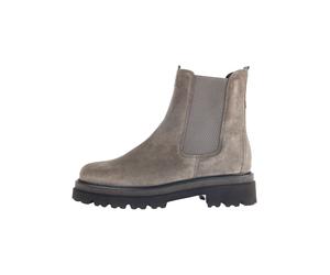 Gabor Stiefelette Veloursleder/Textil Grau/Braun Warmfutter - 37,5