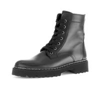 Schnürstiefelette GABOR "Gabor Stiefelette Leder", Damen, Gr. 38, schwarz, Leder, Schuhe Schnürstiefelette (32748335-38) schwarz