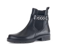 Gabor Damen Chelsea Boots, Frauen Stiefeletten,Best Fitting,Schlupfstiefel,Winterstiefeletten,Winterschuhe,schwarz(Altsilber),40 EU / 6.5 UK