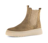 Gabor Stiefeletten braun lion Plateau Chelsea Stil 73.540.14 für Damen, beige, Größe 38 EU / 5 UK