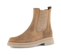 Chelseaboots GABOR "Chelsea Boot Rauleder", Damen, Gr. 40, beige, Schuhe Chelseaboots (36838500-40) beige