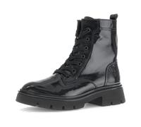 Schnürstiefelette GABOR "Gabor Stiefelette Leder", Damen, Gr. 37, schwarz lack, Leder, Schuhe (64933858-37) schwarz lack