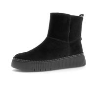Winterboots GABOR, Damen, Gr. 44, schwarz, Veloursleder, unifarben, Schuhe Winterboots, Plateau, Stiefelette mit praktischem Innenreißverschluss, Topseller (41289851-44) schwarz
