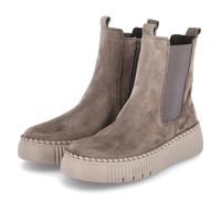 Gabor Stiefeletten - Gr. 37,5 - Taupe - Rauleder