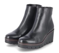 Ankleboots GABOR, Damen, Gr. 43, schwarz, Kalbsleder, unifarben, Schuhe, Keilabsatz, Boots, Stiefelette in Used Optik (22414339-43) schwarz