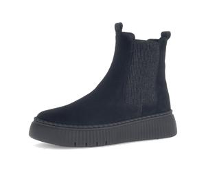 Gabor Stiefeletten schwarz Plateau Chelsea Stil 73.540.17 für Damen, schwarz, Größe 36 EU / 3,5 UK