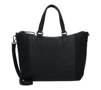 Shopper GABOR "Wanda", Damen, Gr. B/H/T: 37cm x 26,5cm x 13cm, schwarz, Polyurethan, Taschen, aus leicht genarbtem Lederimitat mit Schlangenstruktur und Ziernähten (86601120-0) schwarz