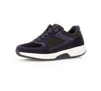 Gabor Damen Low-Top Sneaker, Frauen Halbschuhe,Freizeitschuhe,Turnschuhe,Laufschuhe,schnürschuhe,schnürer,schwarz/Ocean,38.5 EU / 5.5 UK