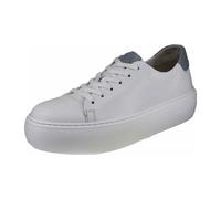 Gabor Damen Low-Top Sneaker, Frauen Halbschuhe,Wechselfußbett,Best Fitting,Sportschuhe,Freizeitschuhe,Turnschuhe,Weiss/aquamarin,38 EU / 5 UK